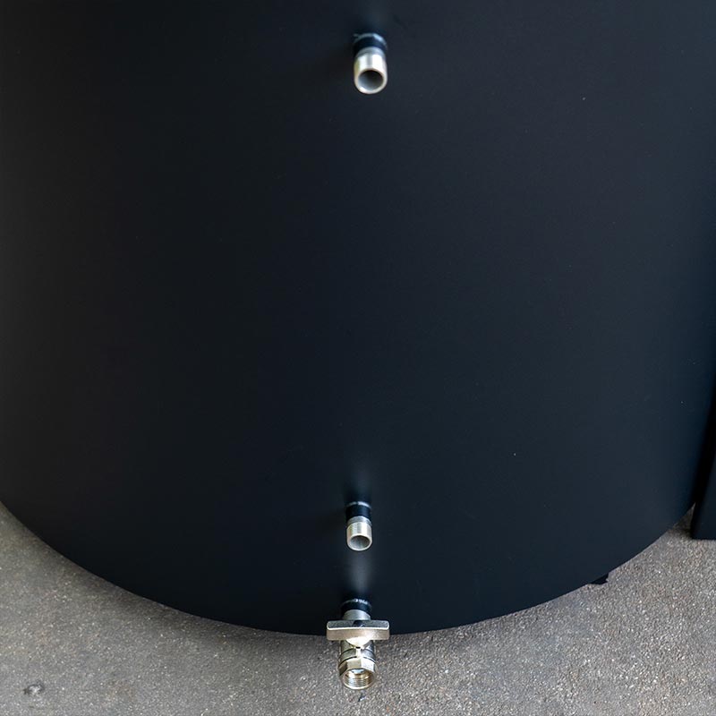 Reinforced 304 Stainless Steel Black Cold Plunge Tub