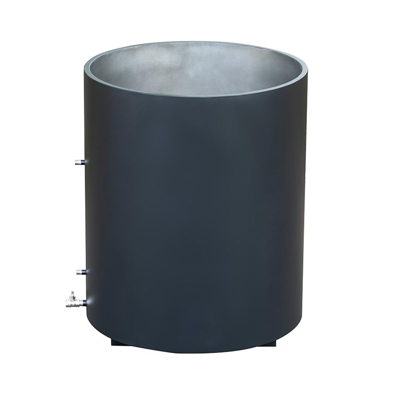 Reinforced 304 Stainless Steel Black Cold Plunge Tub