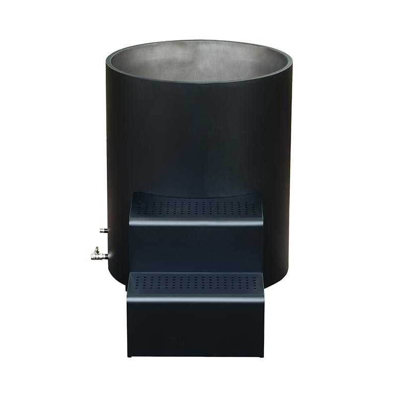 Reinforced 304 Stainless Steel Black Cold Plunge Tub