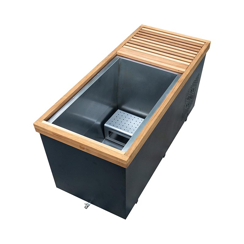 Malaking Red Cedar Cold Plunge na may 304 Stainless Steel