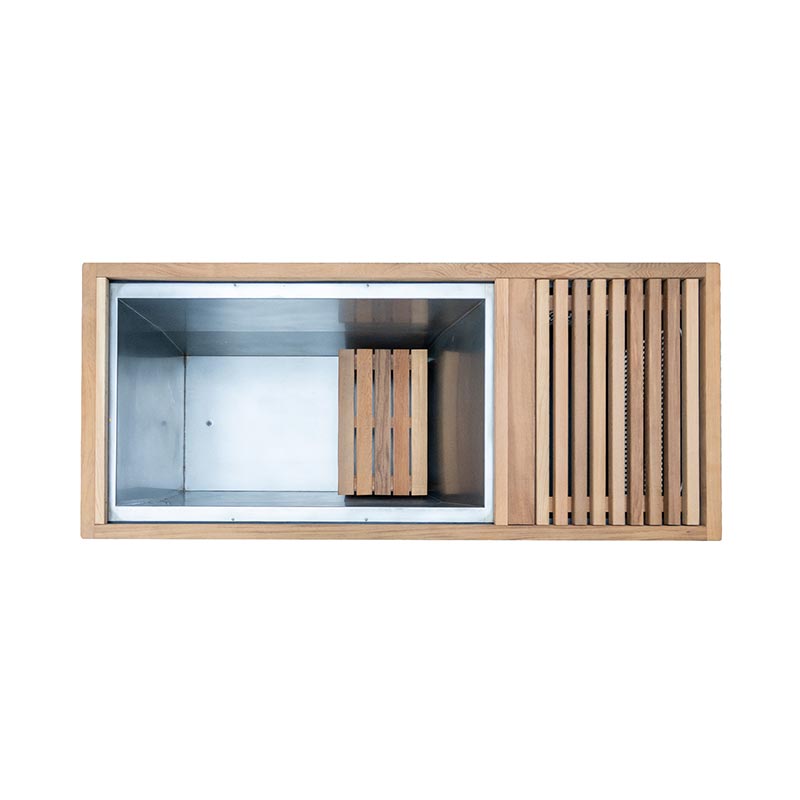 Malaking Red Cedar Cold Plunge na may 304 Stainless Steel