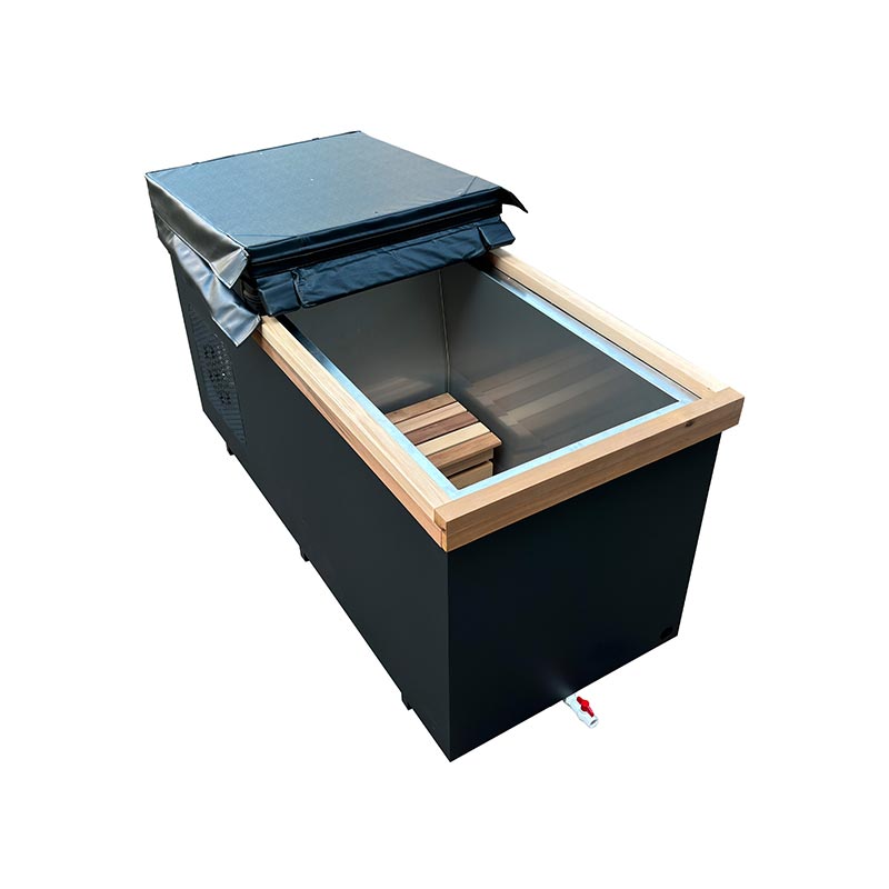 Malaking Red Cedar Cold Plunge na may 304 Stainless Steel