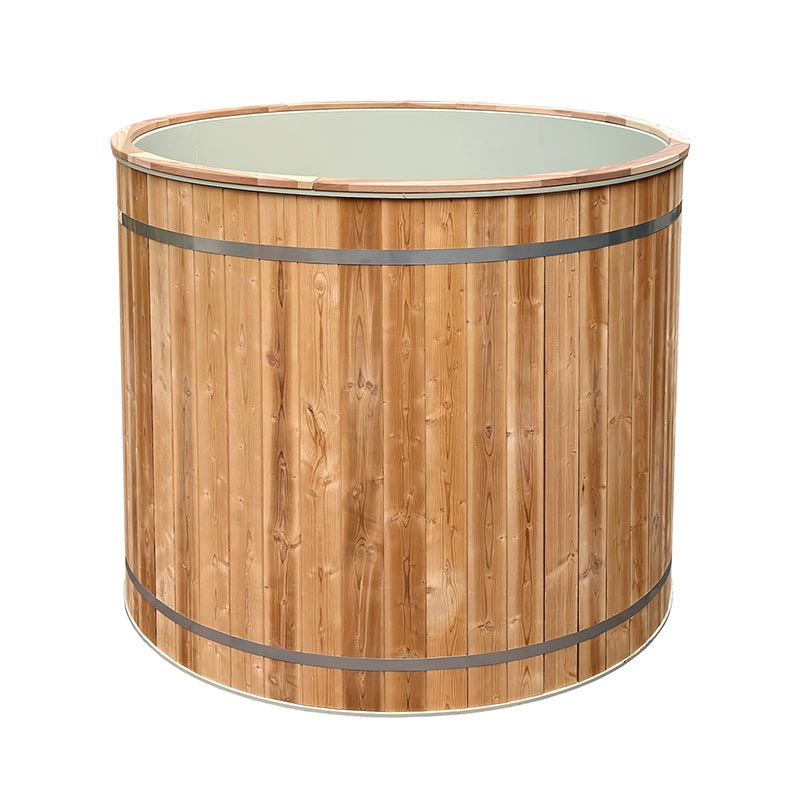 Deep Immersion Size Cold Bathtub na may 304 Stainless Steel Liner