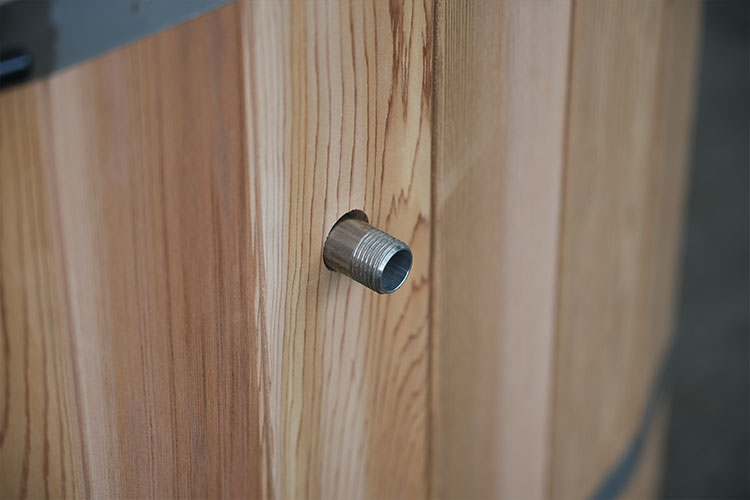Red Cedar Cold Plunge Barrel with 304 Stainless Steel Interior
