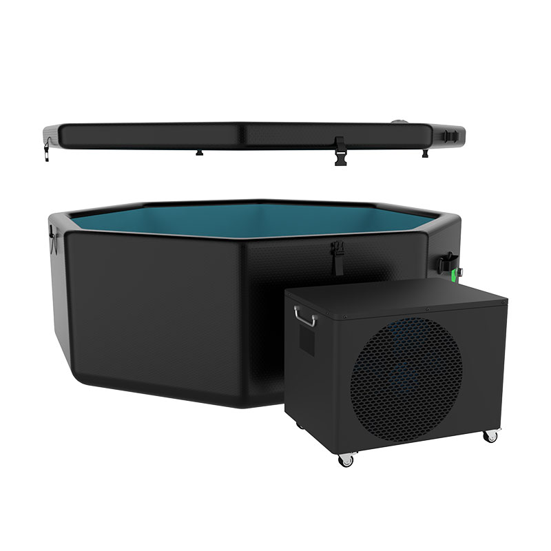 Octagon ice plunge pod para sa malamig na therapy