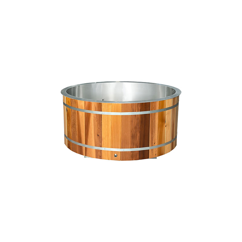 Red Cedar Cold Plunge Tub na may 304 SS liner