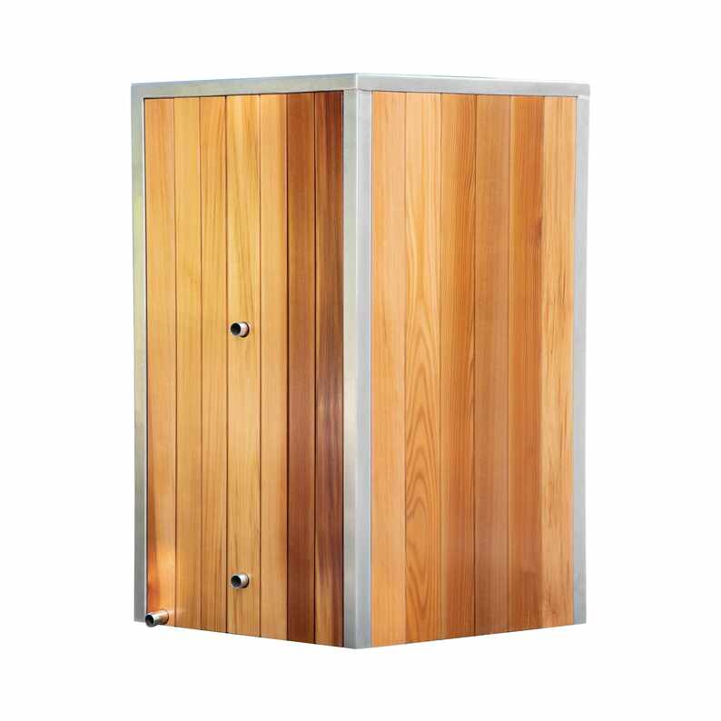 Cedar Cold Plunge Tub na may Access Step