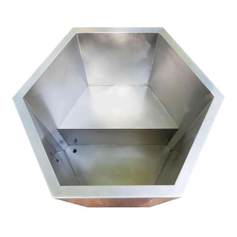 Cedar Cold Plunge Tub na may Access Step